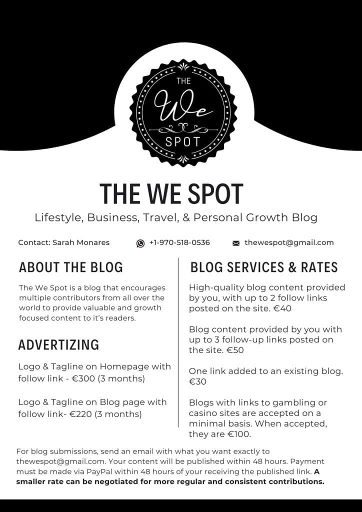 The We Spot Media Kit